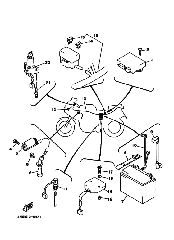 TRX850 Equipo electrico