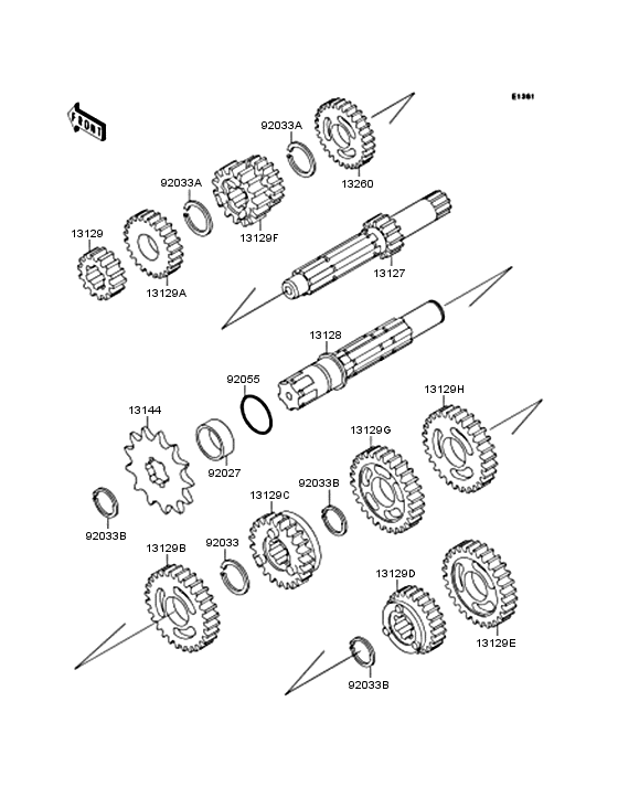 KX60 Трансмиссия