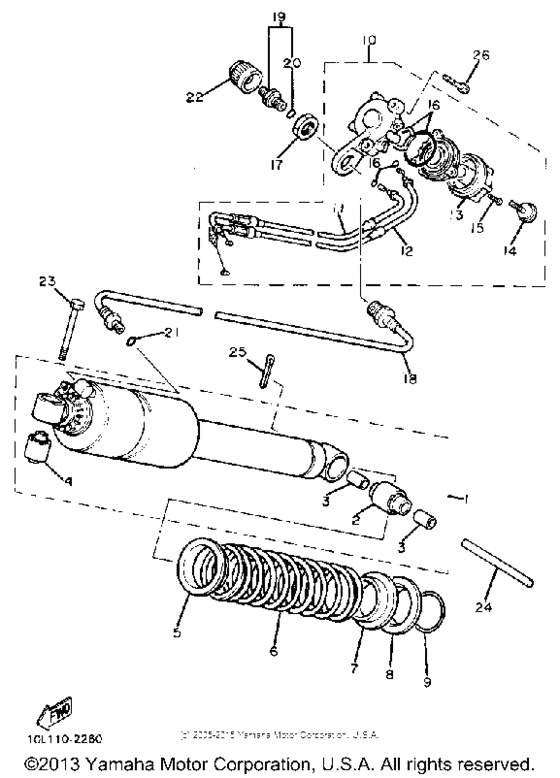 XV920MK Задняя подвеска