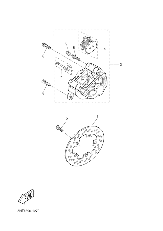 XQ150 Задний суппорт