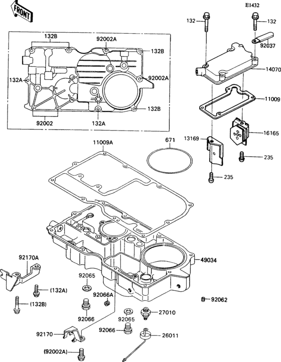 Breather body/oil pan