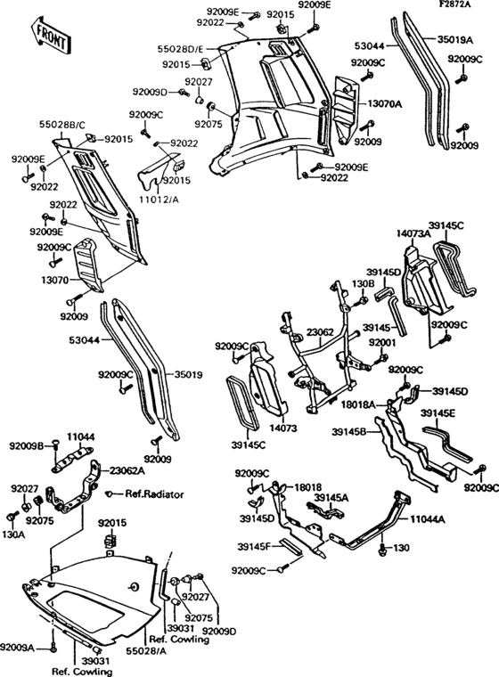 ZG1000 Cowling lowers(1 / 2)(zg1000-a9)
