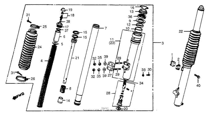 Front fork 82