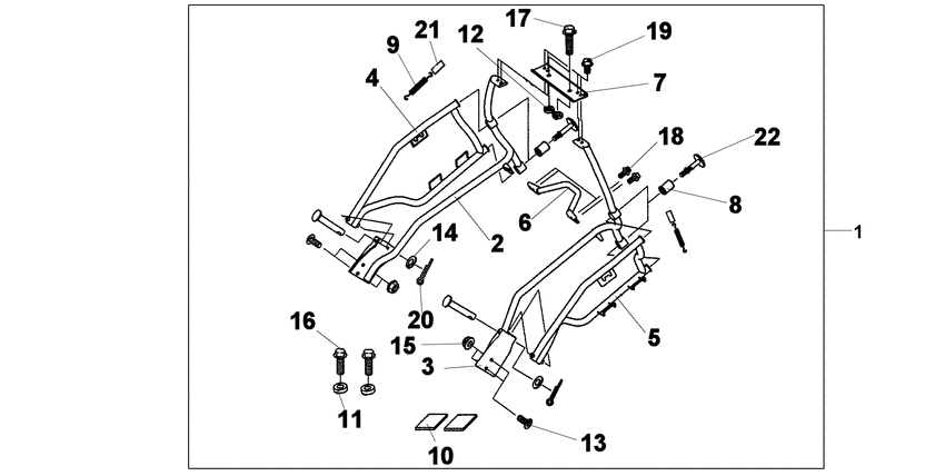 Saddle bag stay
