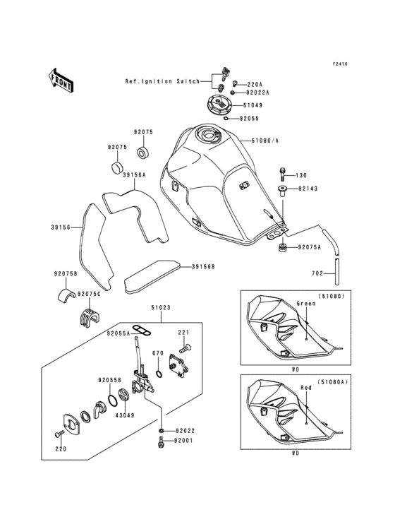 Fuel tank(kl650-c1)