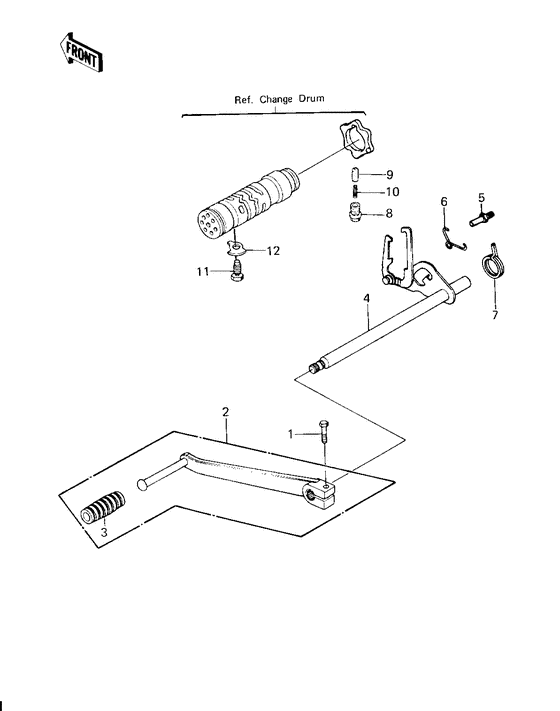 KZ1000 Переключатель передач