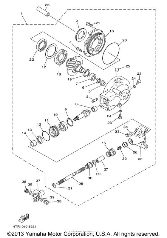 XVS650 Ведущий вал