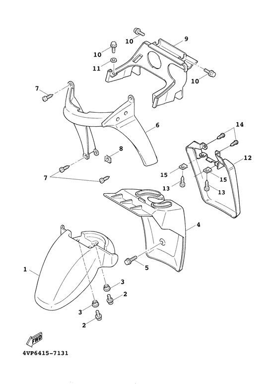 YW100E Переднее крыло