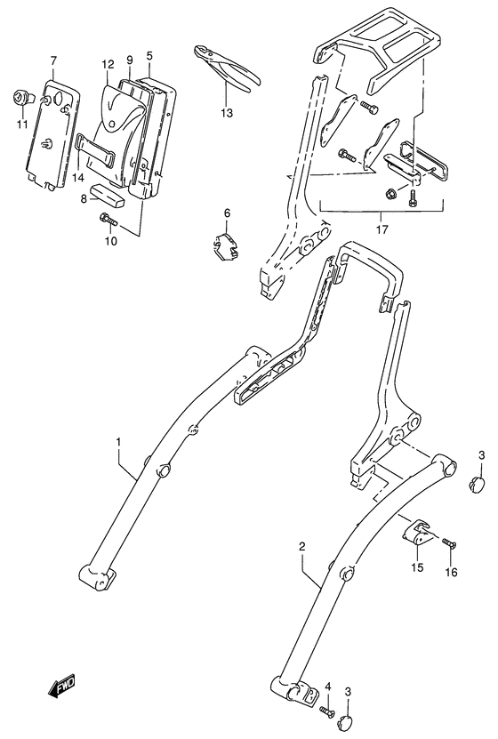 Frame handle grip