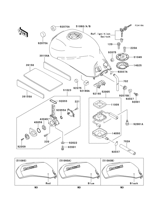 Fuel tank(zx1100-e2/e4)