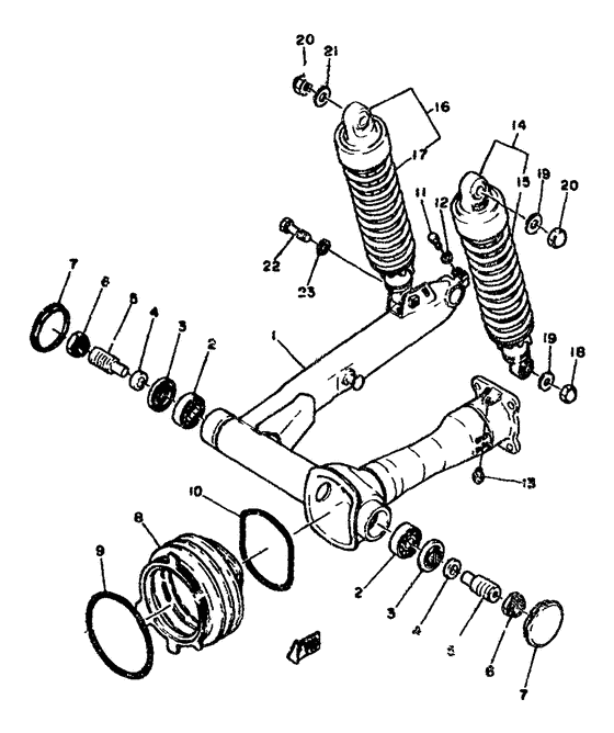 Rear arm. suspension