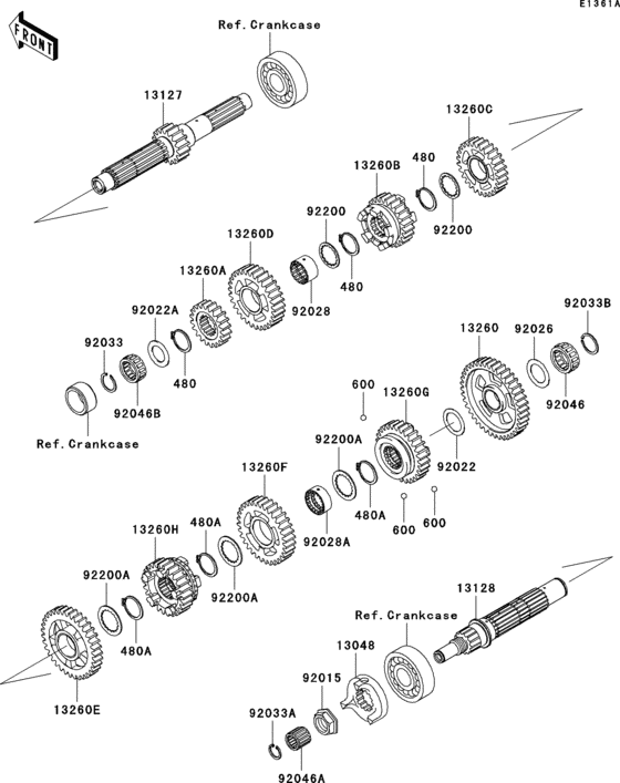 VN1500 Transmission(vn1500-n3)