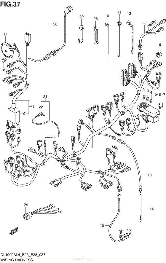 Wiring Harness (Dl1000Al4 E28)