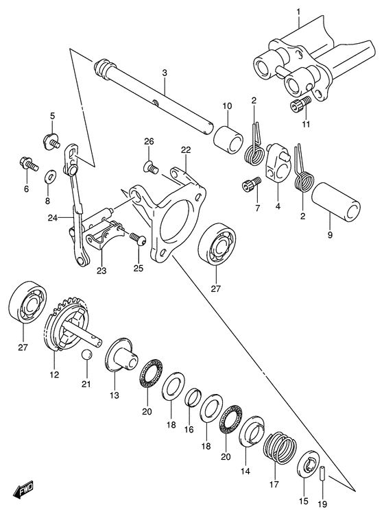 RM85 Клапан выхлопа