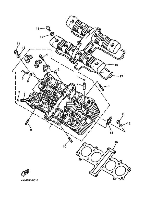 XJ900S Головка цилиндров