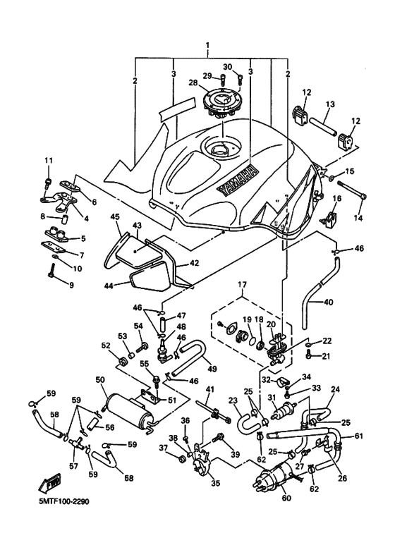 YZF-R6 Tank fuel