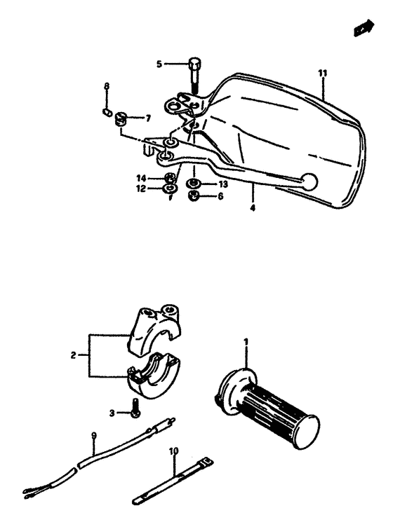 Right handle switch