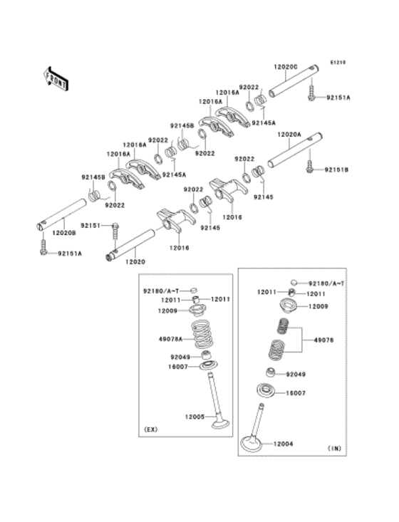 Rocker arms/valves