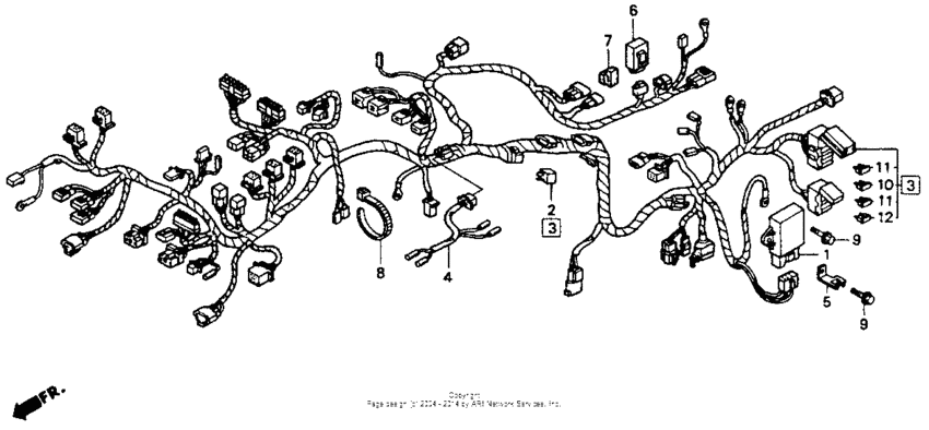 Wire harness 1100a