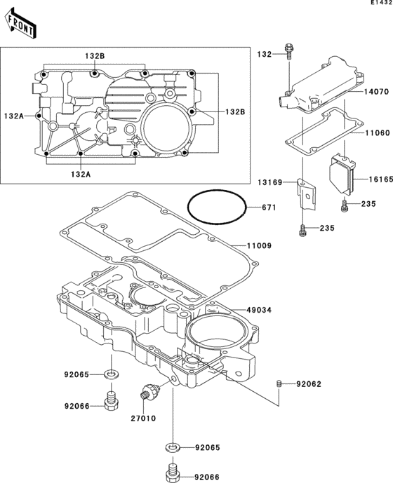 ZG1000 Поддон картера