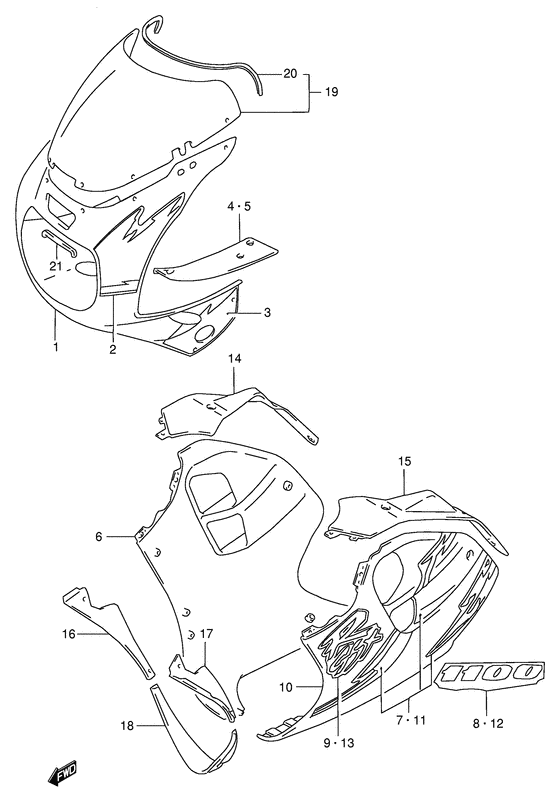 Cowling body