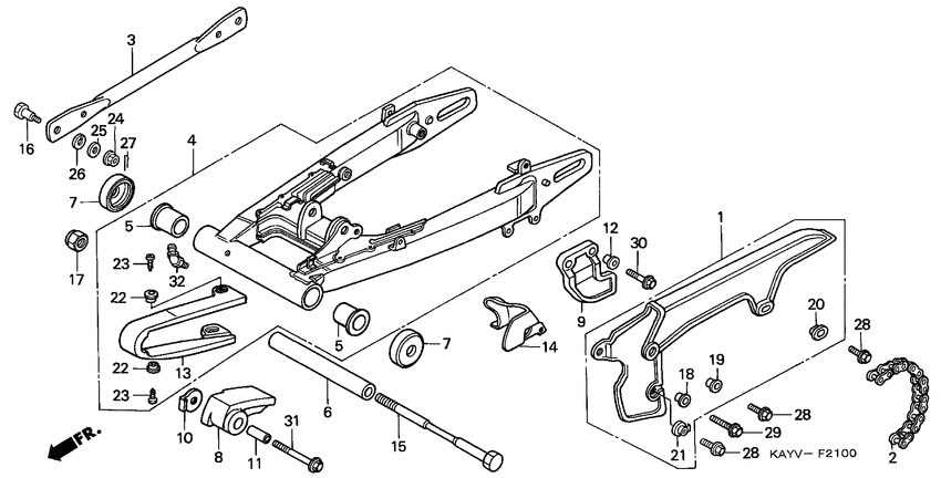 Swingarm/chain case