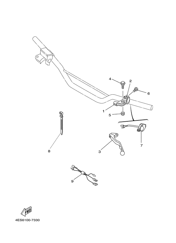 Handle switch. lever