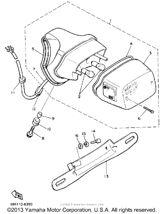 XV1100AC Фонарь