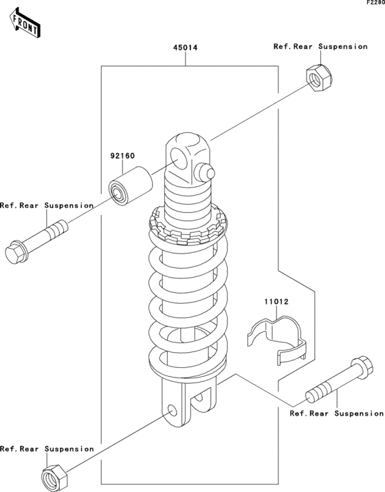 ZX1100 Амортизатор