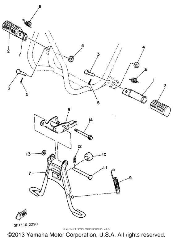 PW50D Stand - footrest