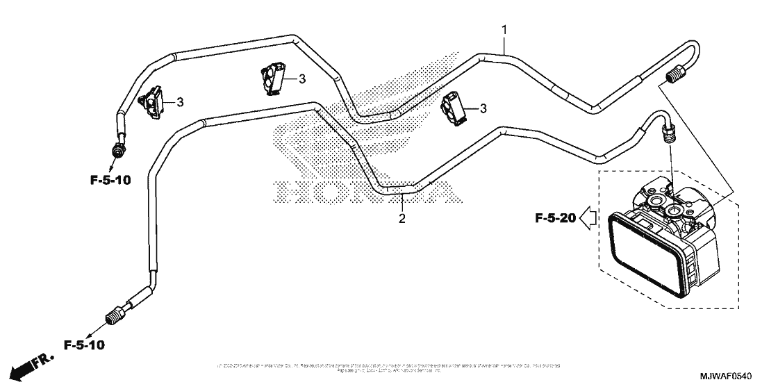 CBR500R (ABS) Brake Pipe
