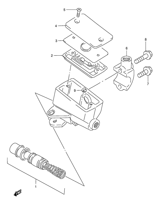 GSF1200S (ABS) Передний тормозной цилиндр