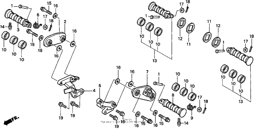 VT750C Подножки