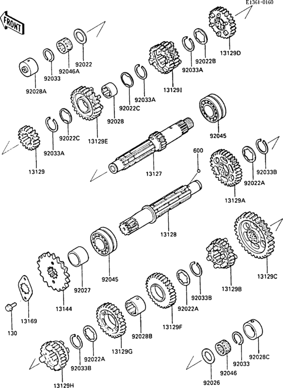 ZX600 Transmission(zx600ae051056-)