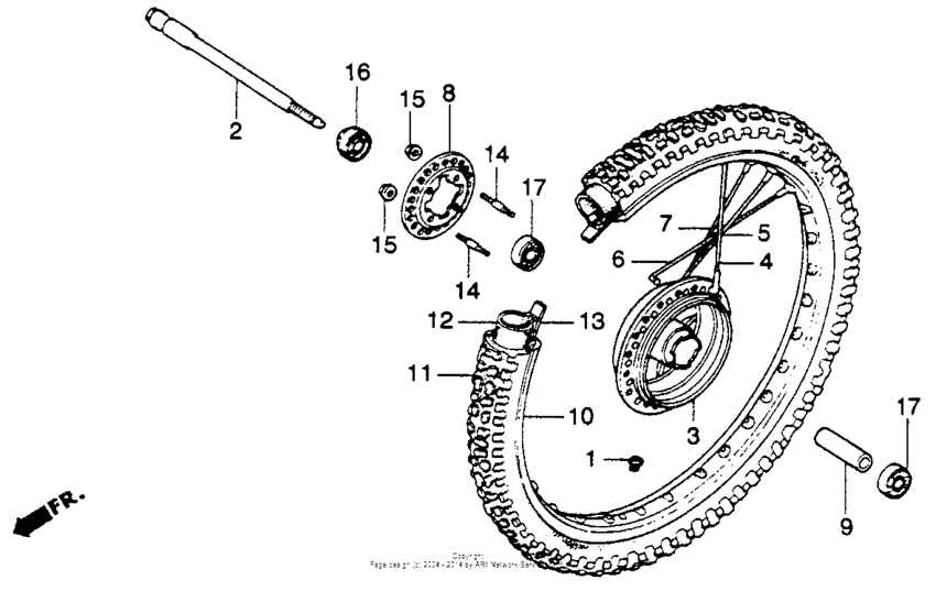 Front wheel 78-81