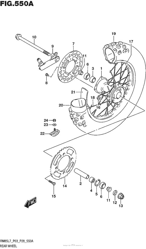 Rear Wheel (Rm85L7 P03)