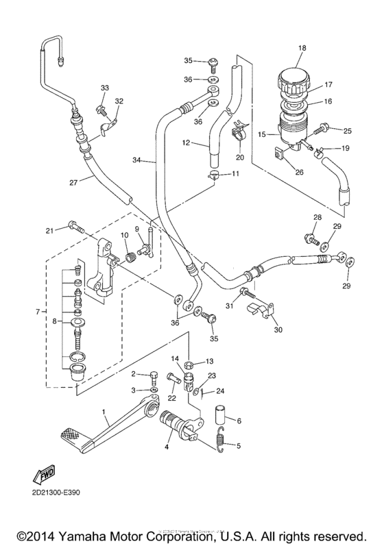 FJR13AEV Задний торм цилиндр