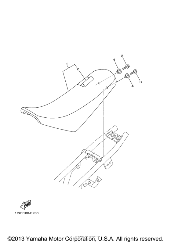 TTR50EX Сиденье