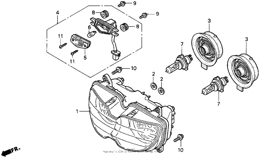 Headlight 95-97