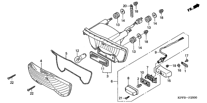 Taillight unit ass`y