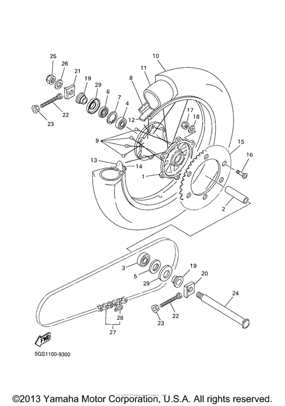 WR400FM Переднее колесо