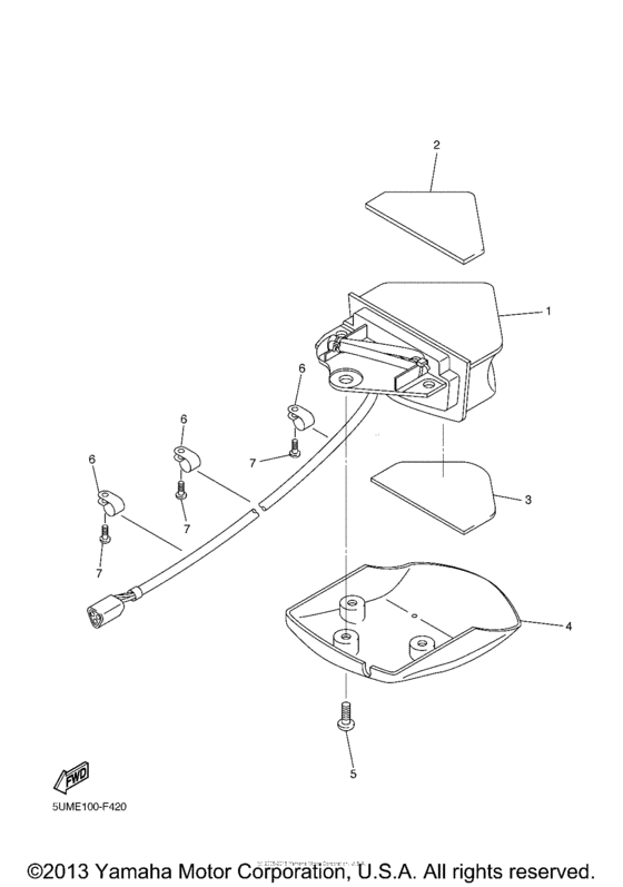WR450FX Фонарь