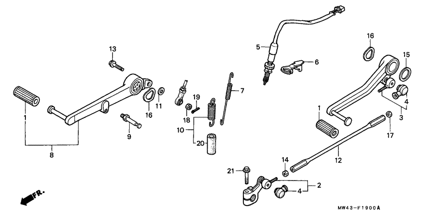 Brake pedal assy