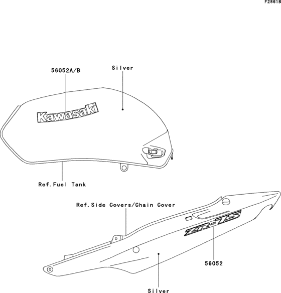 ZR750 Decals(g.silver)(zr750-h1)