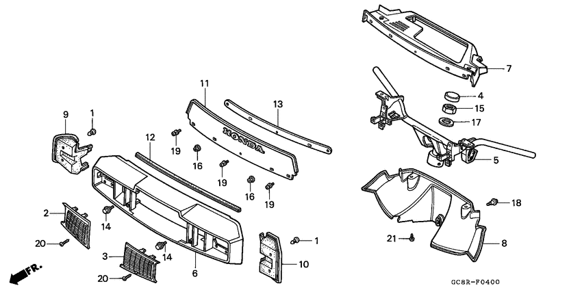 Steering handle/ handle cover/wind screen