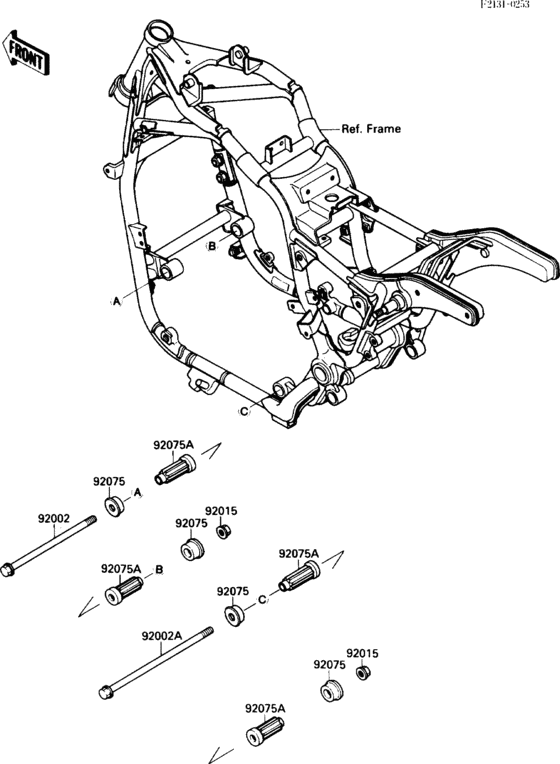 VN1500 Рама ,крепежные детали