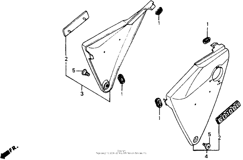 CB1000F Боковые обтекатели