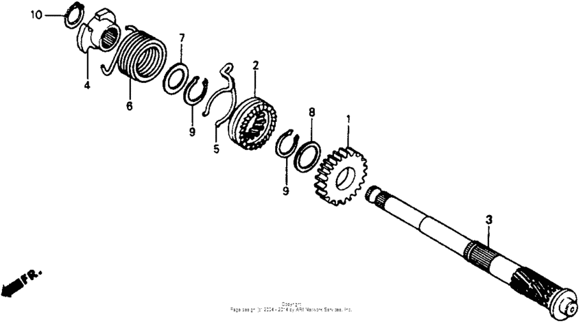 CT70 Кик стартер
