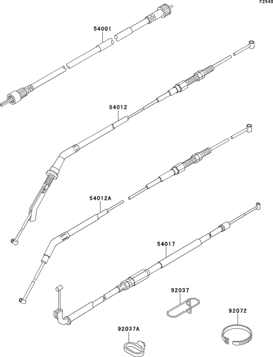 ZG1000 Тросы управления