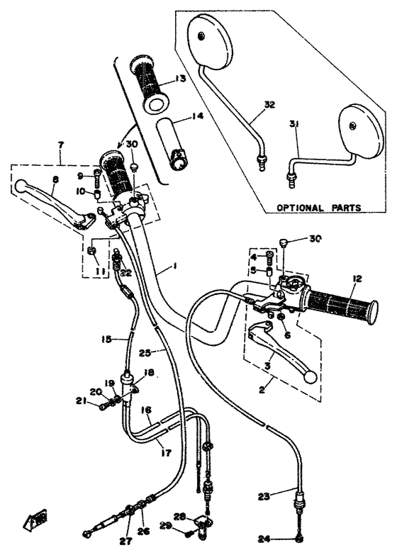 Handle. wire